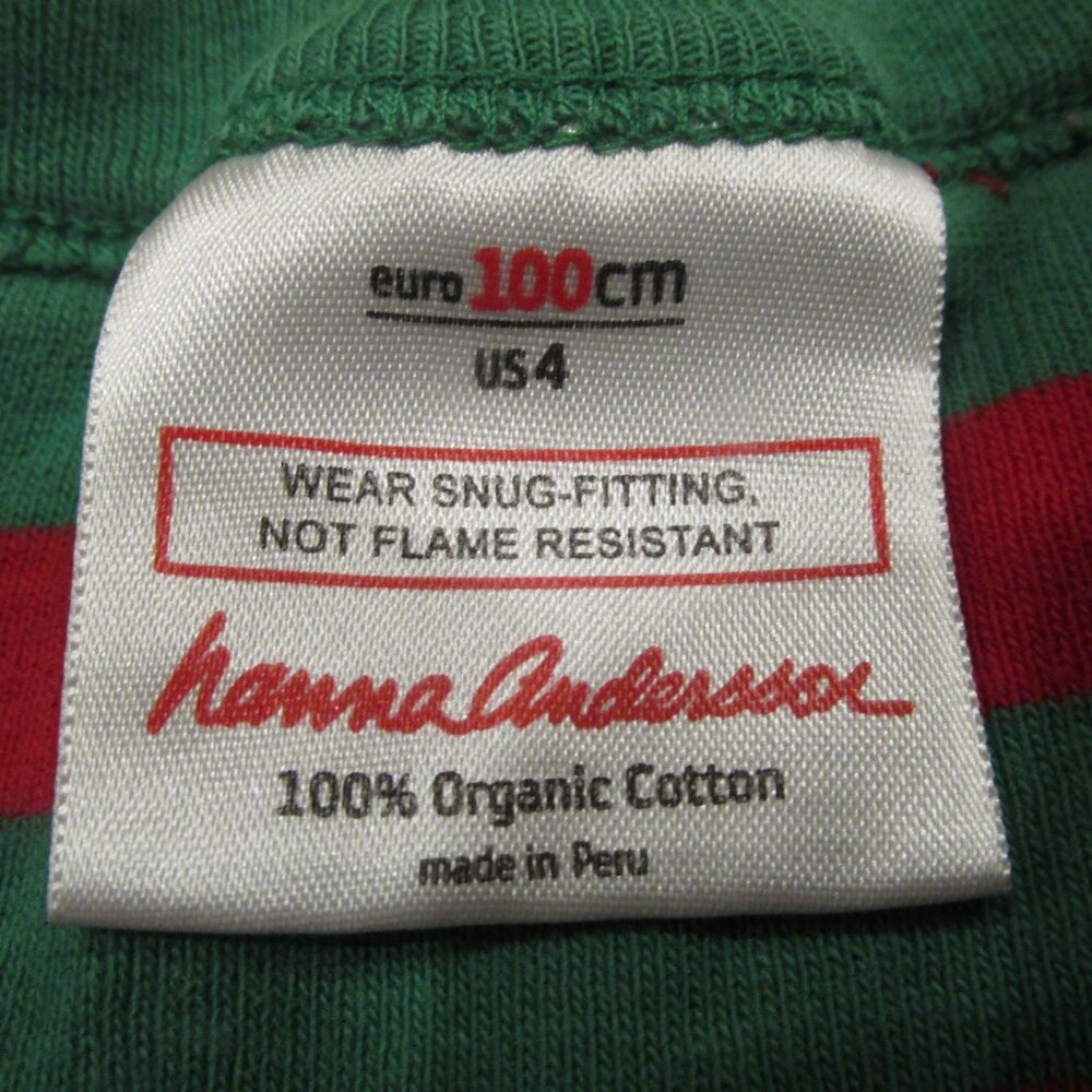 Christmas Pullover Pajama Shirt Toddler Boys 4 Red Green Long Sleeve Holiday - Picture 2 of 3
